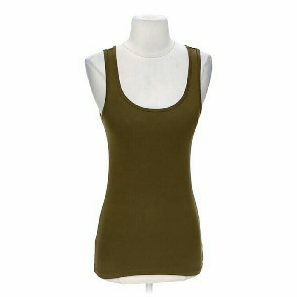 • {Mossimo} Brown Ribbed Tank - Picture 2 of 4